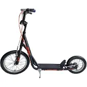 Enero GHOST Roller mit aufblasbaren Rädern und 2 Handbremsen, schwarz