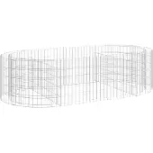 Syfax Gabionen-Hochbeet Verzinktes Eisen 200x100x50 cm