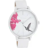Oozoo Damen Armbanduhr weiß Analog Timepieces Lederarmband D2UOC11066