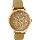 Oozoo Leder Damen Uhr Analog Quarzuhr Armband gelb Timepieces D2UOC9100A