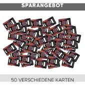 Topps - Turbo Attax Formel 1 2022 - 50 verschiedene, zufällige Karten