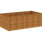 Syfax Hochbeet 196x100x69 cm Cortenstahl