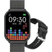 RUBICON Smartwatch RNCF34 SET mit Farb-Touchscreen, Bluetooth-Anruffunktion, Gesundheits-Tracking, Sportmodi, personalisierbar