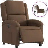 Syfax Relaxsessel Elektrisch Braun Stoff