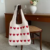 360Home Tasche Damentasche Stricktasche Tasche Umhängetasche Stricktasche Einkaufstasche Handtasche Stofftasche