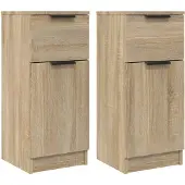Syfax Sideboards 2 Stk. Sonoma-Eiche 30x30x70 cm Holzwerkstoff
