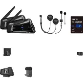 OEM LEXIN Motorrad-Headset, 2 km Mesh-Intercom, Dual Audio-Streaming, 2STK