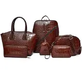 HARAHU Set Handtaschen LU-38077 - Stilvoll in Braun KP38077