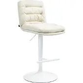 CLP Barhocker Damar Stoff weiß - creme