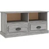 Syfax TV-Schrank Grau Sonoma 93x35,5x45 cm Holzwerkstoff