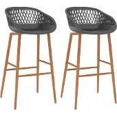 Syfax Barhocker 2 Stk. Grau