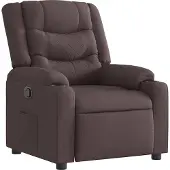 Syfax Relaxsessel Dunkelbraun Stoff