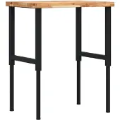 Syfax Werkbank 80x60x(73-99,5) cm Massivholz Akazie Rechteckig