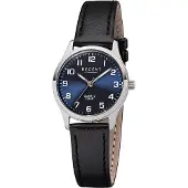 Regent Damen-Armbanduhr schwarz Analog 2113419 Leder-Armband D2UR2113419