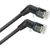 ACT DD1901, 1 m, Cat6, U/FTP (STP), RJ-45, RJ-45, Schwarz