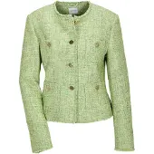 MADELEINE Jackenblazer "Blazer Tweed-Blazer mit Fransendetails" Fransendetails