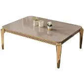 AEA Wohnzimmertisch Sofatisch Beistelltisch Couchttisch Wohnzimmer Gold