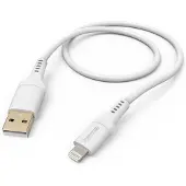 Hama Flexible, 1,5 m, Lightning, USB A, Männlich, Männlich, Weiß