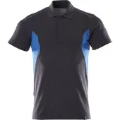 Mascot Herren Polo-Shirt ACCELERATE Schwarzblau / Azurblau 4XL - 18383-961-01091-4XL - Schwarzblau / Azurblau