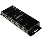 StarTech.com .com 4 Port USB auf DB9 RS232 Serieller Adapter-Hub - Industrielle DIN Schienen- und Wand-Montage - USB - 4 x Number of Serial Ports External - 1 x Number of USB Ports