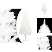 vidaXL Künstlicher Weihnachtsbaum Naturgetreue Nadeln Weiß 240 cm - Weihnachtsbäume