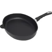 AMT Gastroguss FISH PAN I-4127 Bratpfanne, Gusseisen/Gussaluminium, Induktionsherd-geeignet, Antihaftbeschichtung