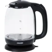 Mesko Home MS_1302B, 1,7 l, 2200 W, Transparent, Schwarz, Glas, Wasserstandsanzeige, Überhitzungsschutz