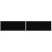 Syfax Seitenmarkise Ausziehbar Schwarz 200x1000 cm