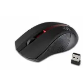 Rebeltec Wireless optical mouse, GALAXY black/red, rubber surface