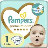 Pampers Premium Care Size 1 Einwegwindeln 2-5 kg 72 St.