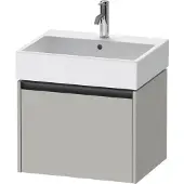 Duravit Ketho.2 Waschtischunterbau wandhängend, 1 Auszug, 584x440x460mm, für Vero Air 235060, K25075007070000, Farbe: Betongrau Matt Dekor