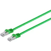 S-Conn RJ45 Patchkabel m. CAT 7 Rohkabel PIMF grün 3m