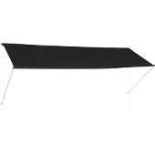 Syfax Einziehbare Markise 350×150 cm Anthrazit
