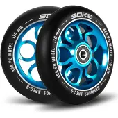 Soke Rollerräder 110 mm blau 2 Stück