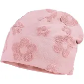 Maximo Beanie , Mädchen, Gr. 51, rosa (dogwood), Jersey, Obermaterial: 80% Baumwolle, 20% Polyester, Mützen Beanie, Rosa, Blume, Jersey, Mädchen, Kleinkind