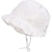 Maximo Fischerhut 1 Stk. Schneeweiß, Blütenstickerei, Sommerhut, Baby-Girl, Festiv