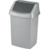 Curver Mülleimer CLICK-IT 50 L silber/grau