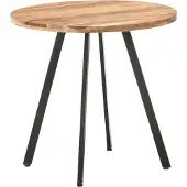 Syfax Esstisch 80 cm Massivholz Akazie