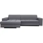 AX Living Sofa grau Milianni Wohnlandschaft L Form 260 cm L