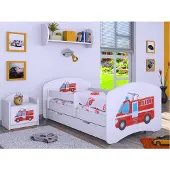 BDW , Kinderbett mit Matratze & Bettkasten, 180x90