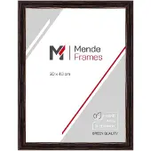 MendeFrames Wandspiegel Massivholz 30x45 cm schwarz H025