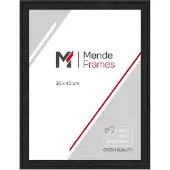 MendeFrames Holzrahmen H120 Schwarz 40x60 mit Antigloss