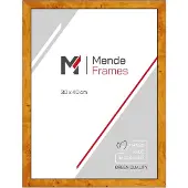 MendeFrames Bilderrahmen Massivholz Wurzeldekor hell 20x20 cm H14C