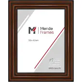 MendeFrames Holzrahmen H017 Nussbaum 45x60 cm mit Museumsglas