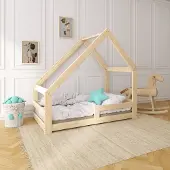 Need Sleep NeeSleep Hausbett 90x180 cm mit Rausfallschutz Asymmetrisch