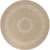 Ayyildiz Hali Outdoor Teppich COMILLA Beige 120 cm Rund