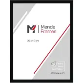 MendeFrames Holzrahmen Museumsglas 10x10 cm Schwarz H080