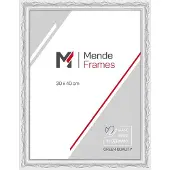 MendeFrames Baroque photo frame H530 white 30x90 cm with acrylic glass