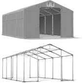 Das Company 6x8 Graues Magazin Zelt WINTER MSD