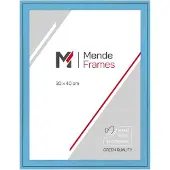 MendeFrames Holzrahmen Massivholz 50x75 cm hellblau gemasert H120